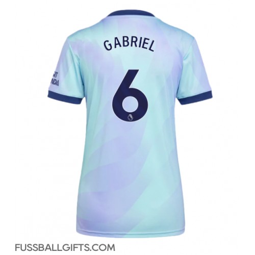 Arsenal Gabriel Magalhaes #6 Fußballbekleidung 3rd trikot Damen 2024-25 Kurzarm